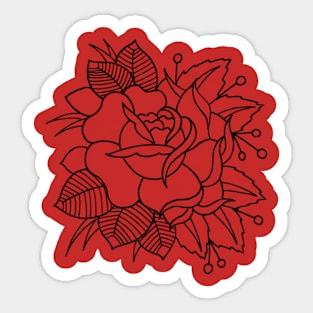 2 Rose Sticker